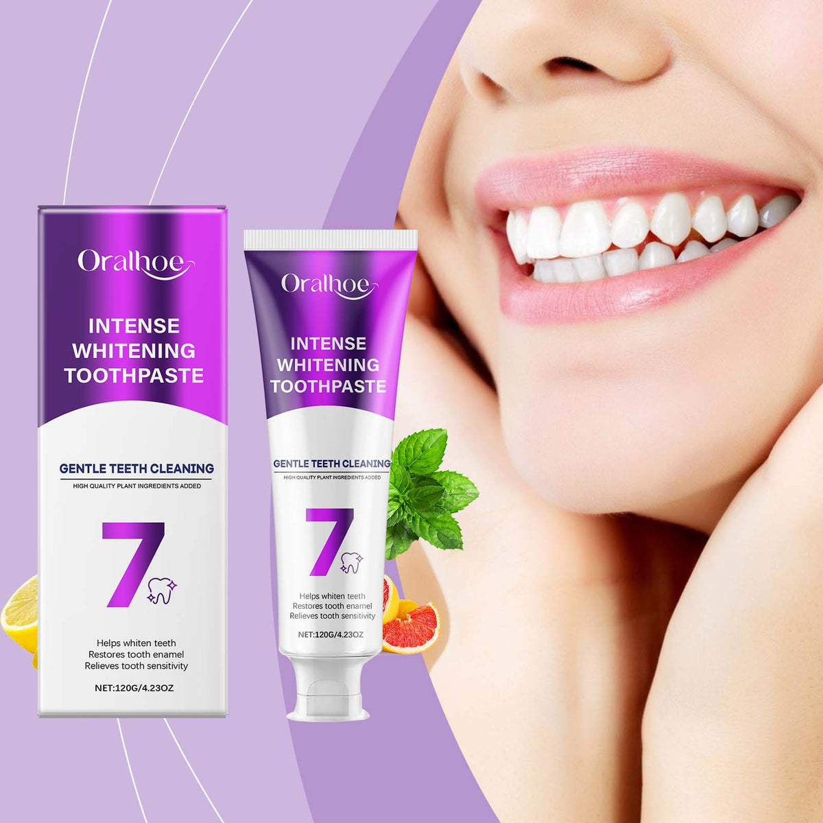 Whitening Toothpaste with Stain Removal - 120g