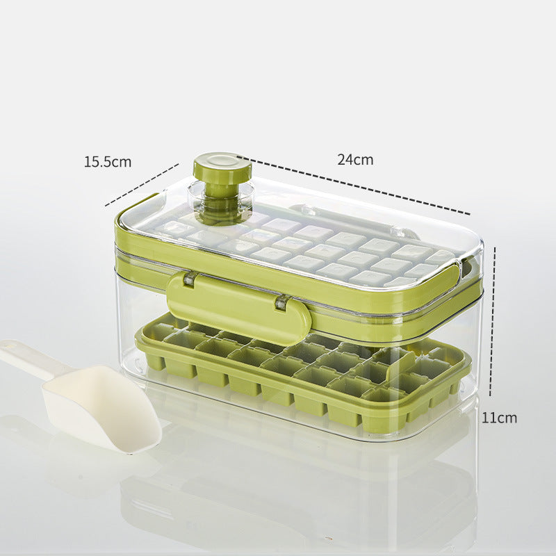 Silicone Ice Cube Mold with Single & Double Layer Options - Square Design