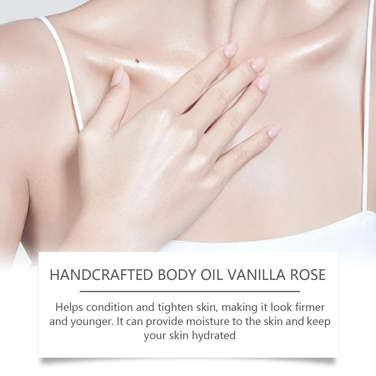 Vanilla Rose Body Oil - 60ml Moisturizing Nourishing Skin Care