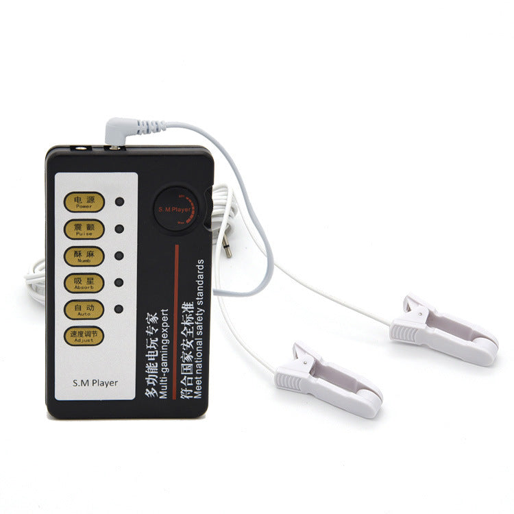 Electric Shock Nipple Clamp Pulse Therapy Toys for Adult Wellness
