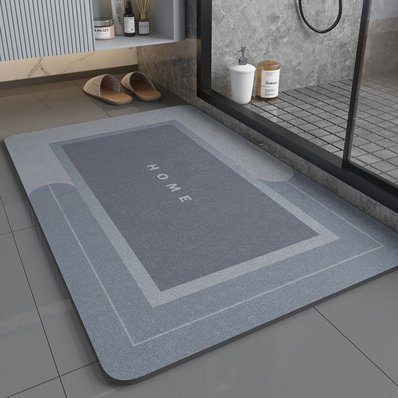Modern Non-Slip Diatom Ooze Bathroom Floor Mat - Absorbent & Stylish