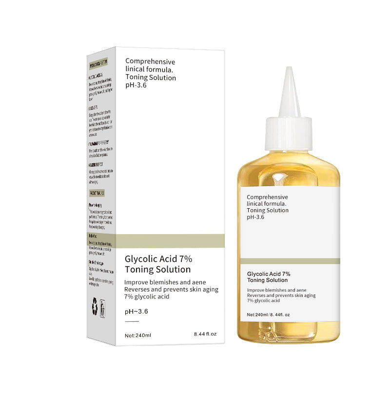 Fruit Acid Toner for Facial Care - 240ml Gentle Exfoliating Skin Toner with Aloe Vera & Ginseng