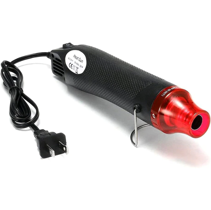 Mini Heat Gun Embossing Hot Air Tool Drying Paint 300W Nozzles