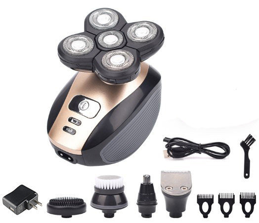 5-in-1 Electric Shaver for Men, 4D Floating Head, Rechargeable