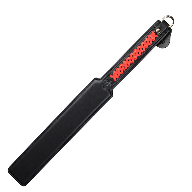 Adult BDSM Rattan Whip Punishment Training Prop - Black, 46.8 Inch