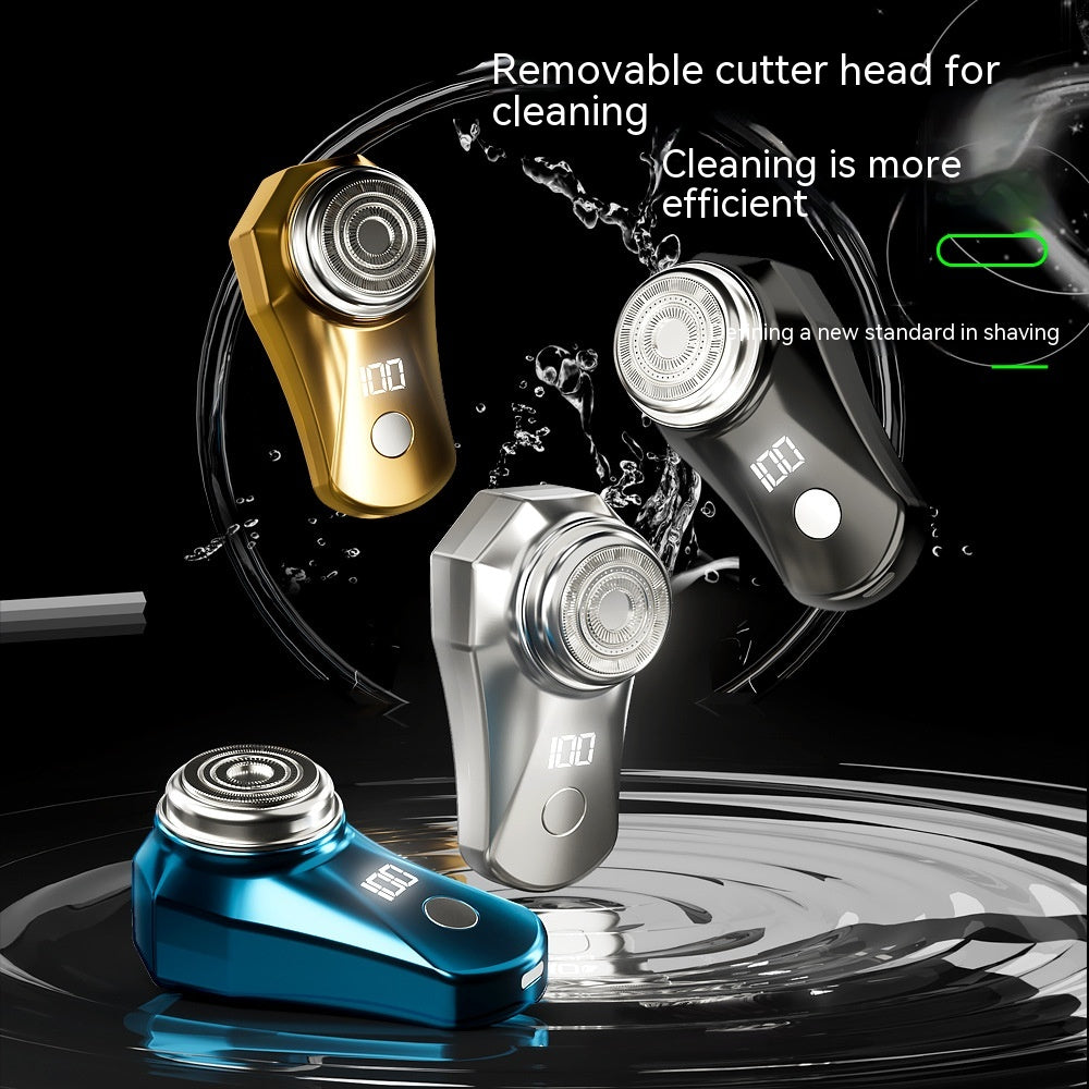 Rechargeable Electric Shaver with Floating Cutter Head