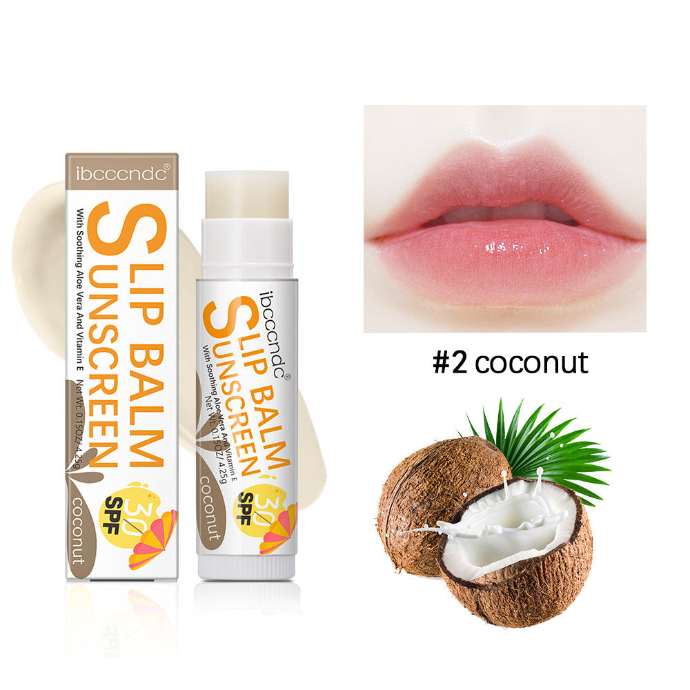 Moisturizing Lip Balm Set - Water, Coconut, Banana Flavors, Hydrating Lip Care