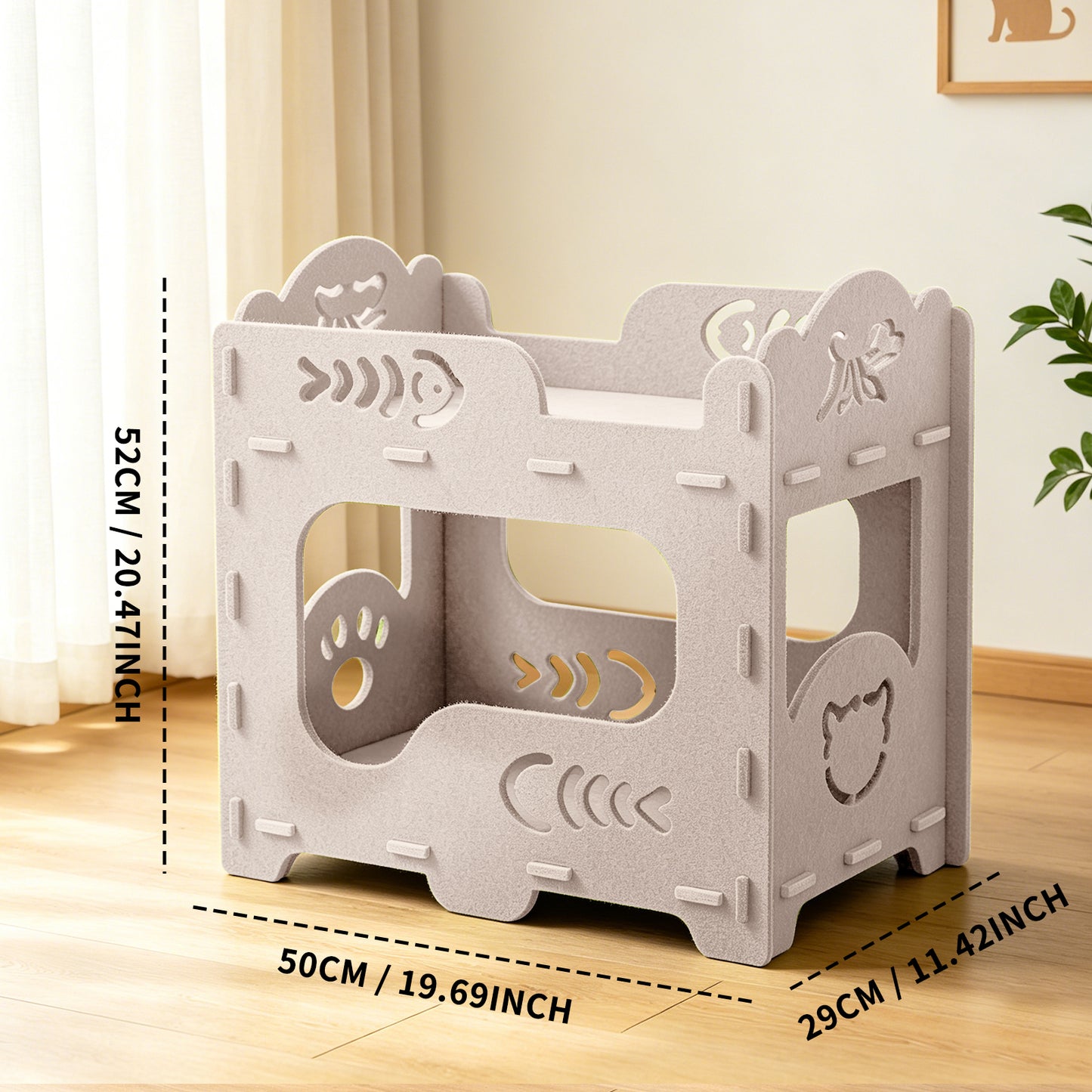 Double Cat Bed - Self Pickup Pet House for Cats & Pets