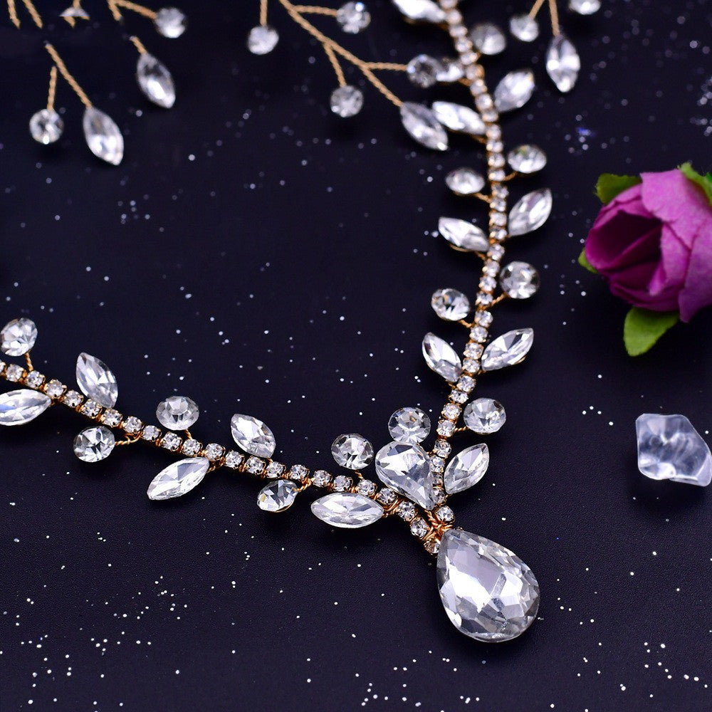 Bridal Tiara Rhinestone Wedding Hair Accessory