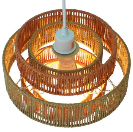 Orange Pendant Lamp with Natural Terracotta Design - Modern Wall Light