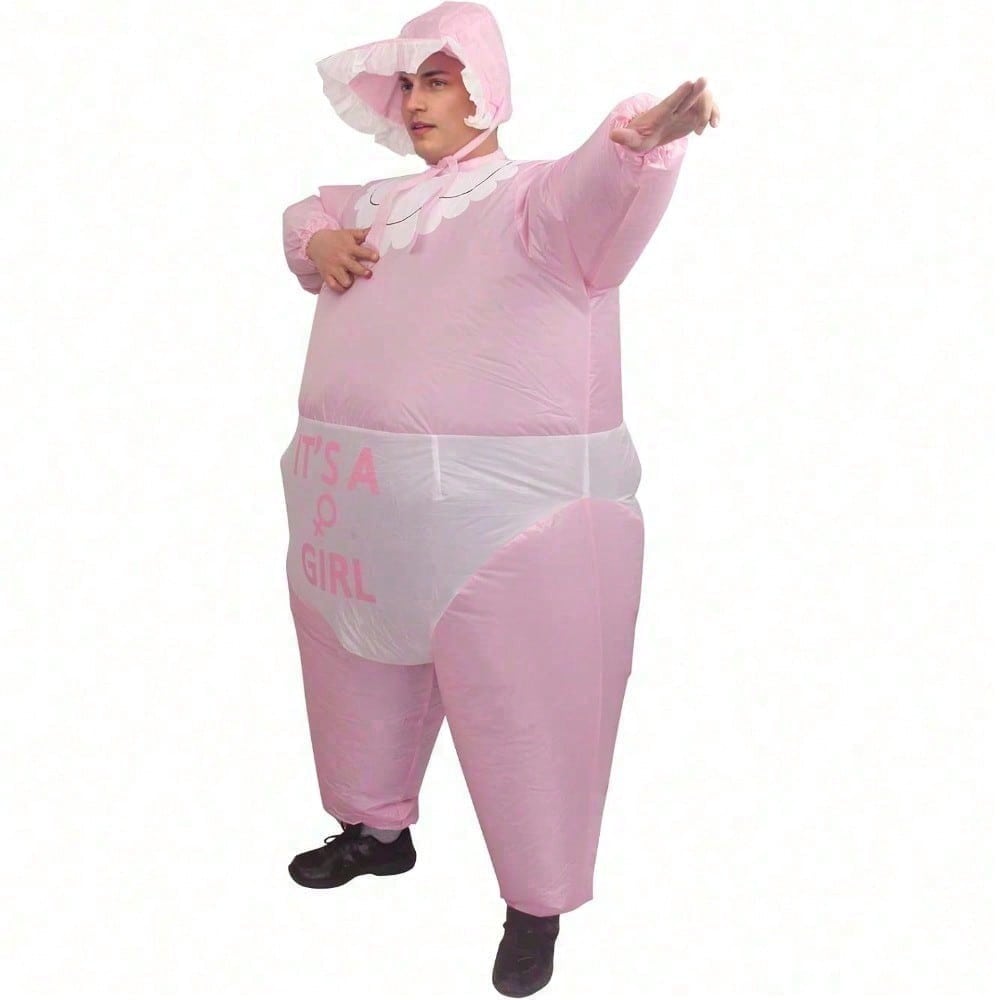 Inflatable Baby Costume - Unisex Fun for Gender Reveal Parties