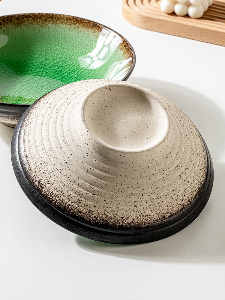 Ceramic Noodle Bowl Soup Bowl - Special-Shaped Japanese Style Kitchen Dinnerware
