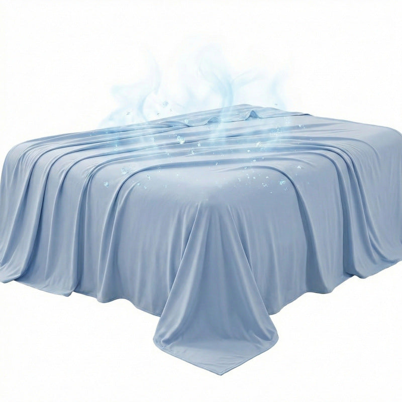 Ice-Silk Cooling Summer Blanket - Temperature-Reducing Home Bedding