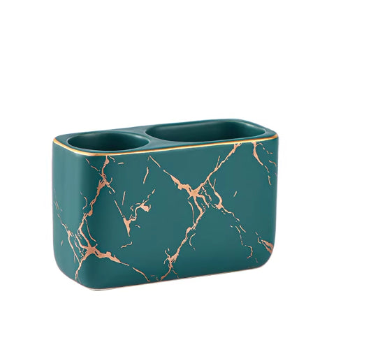 Electric Toothbrush Holder Ceramic Nordic Style Storage Box for Toothpaste and Toothbrushes