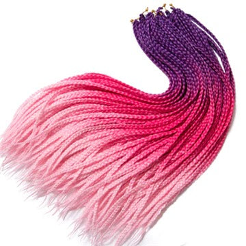 Women's Synthetic Fiber Braided Wig - Multiple Color Options, 24 Inch