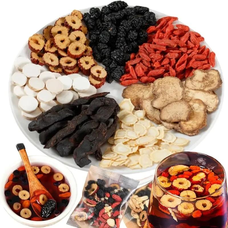 Eight Treasures Tea with Red Date & Goji Berry - Herbal Wellness Blend