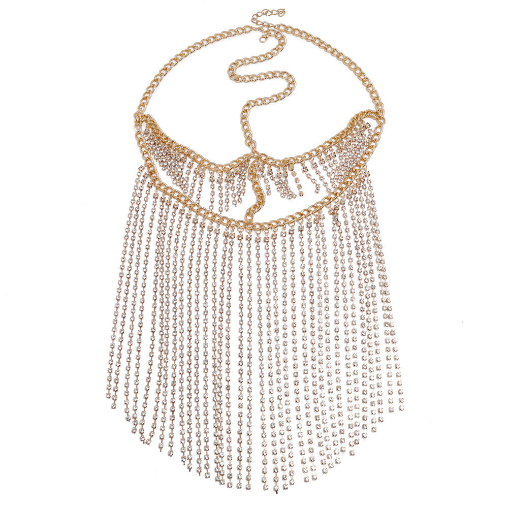 Punk Rhinestone Fringed Headband - Multiple Colors