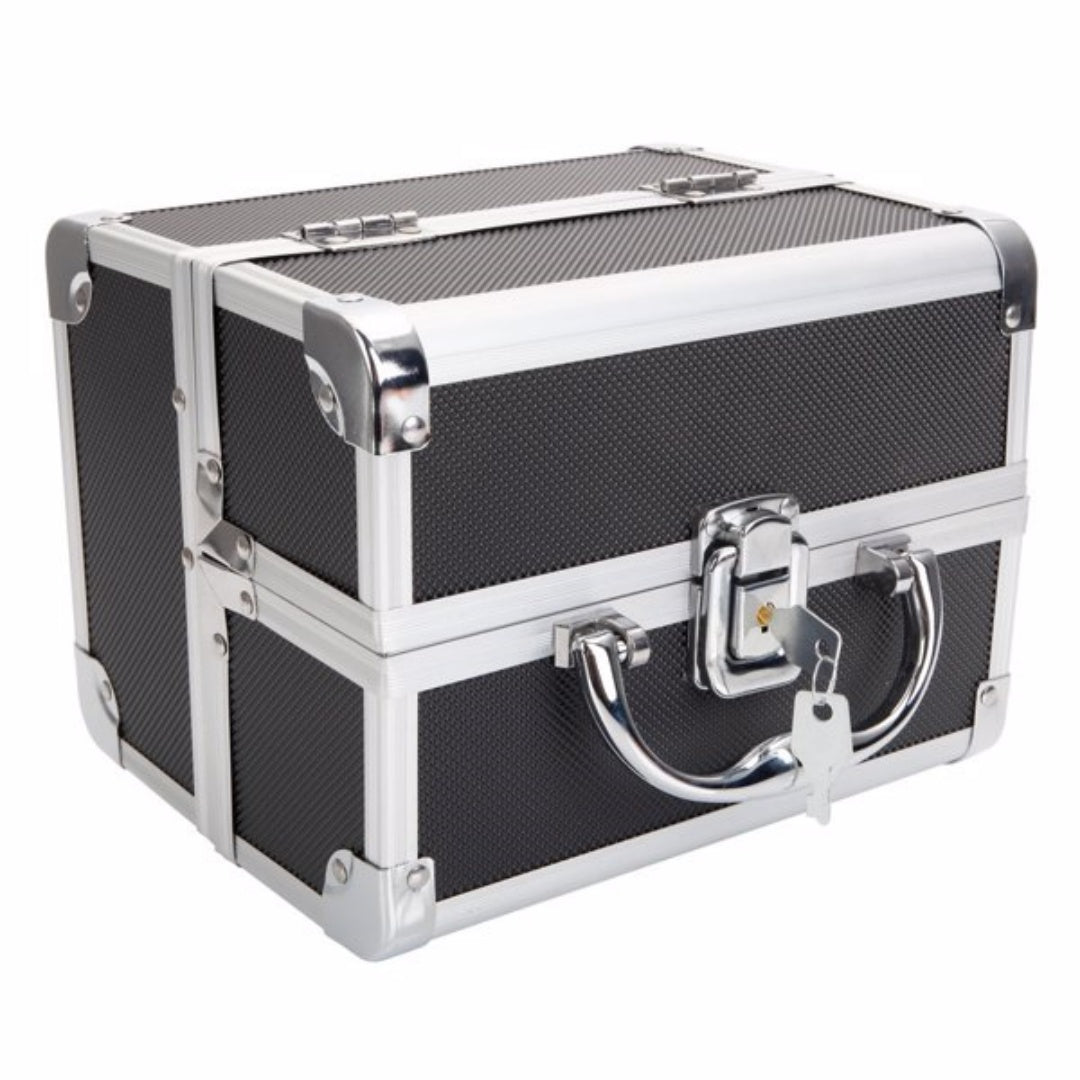 Portable Makeup Storage Bag with Mirror & Jewelry Compartment