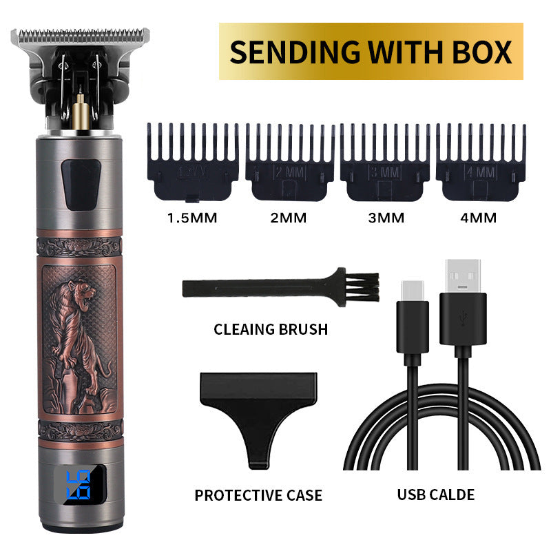 Rechargeable Hair Clippers & Beard Trimmer with Titanium Blades – Multiple Styles