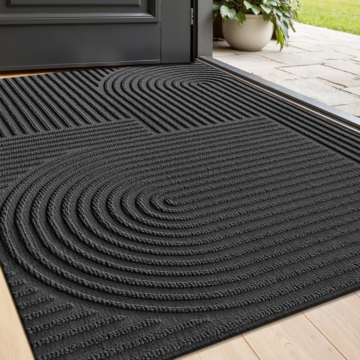 Outdoor Dirt-Trapping Doormat - Wear-Resistant, Easy to Clean for Home Use