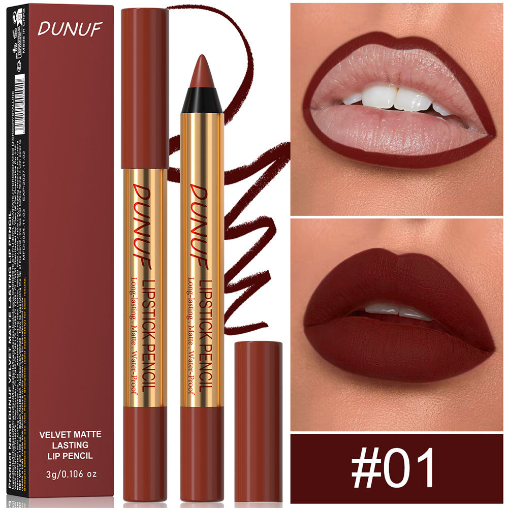 Long Lasting Lipstick Pen - Easy to Color No Stain on Cup Matte Lip Makeup