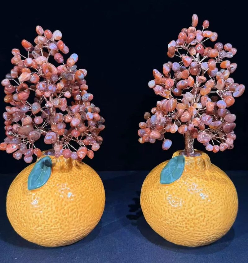Orange Ceramic Vase - Decorative Home & Office Accent - Multiple Quantities