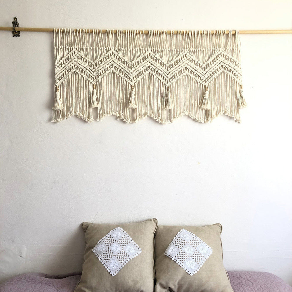 Cotton Rope Woven Tapestry for Home Decor - European Style, 120x55cm