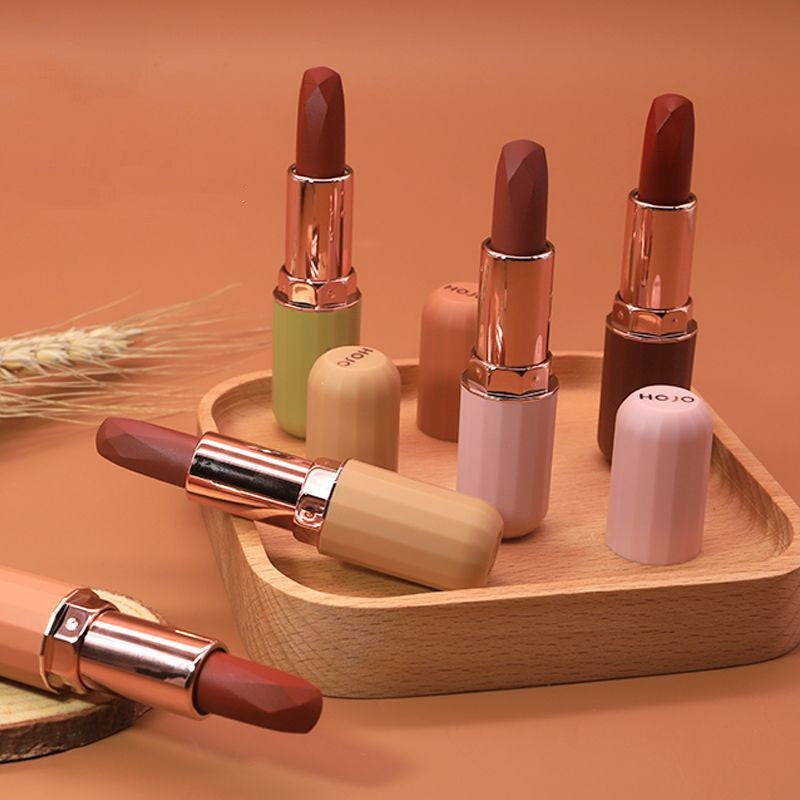 Moisturizing Velvet Lipstick Set - 5 Colors, Hydrating & Non-Greasy