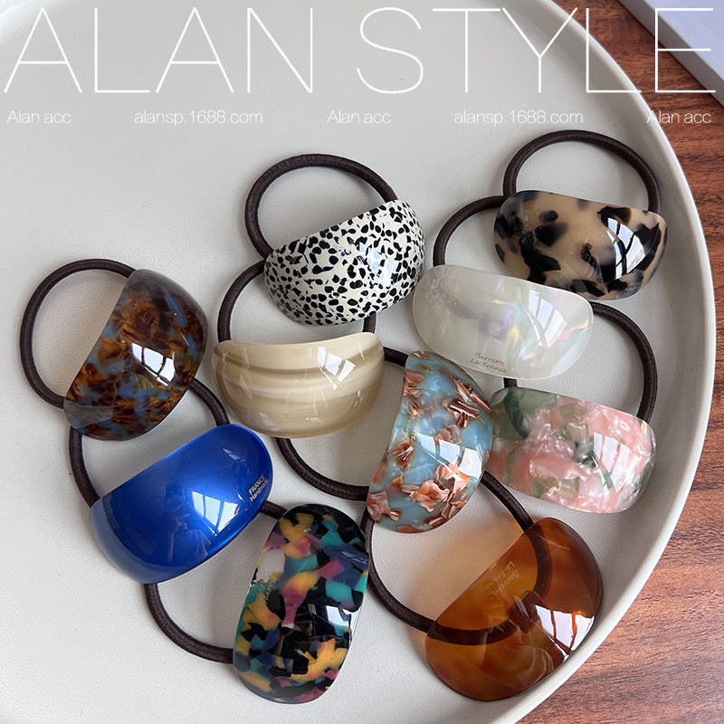 Oval Acetate Hair Band for Fashion & Styling - Multiple Colors