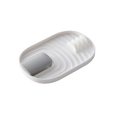Foldable Pot Lid Rack Kitchen Organizer for Lids and Utensils