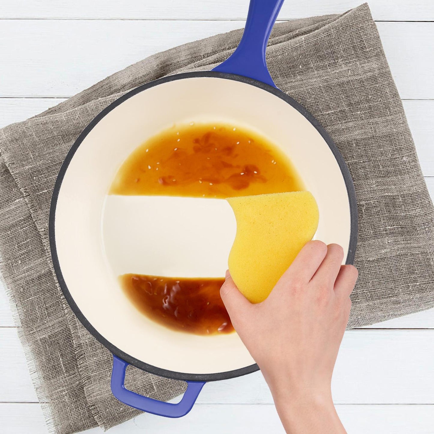 A Cast-iron Soup Pot With Lid Safe, Reliable, And Designed To