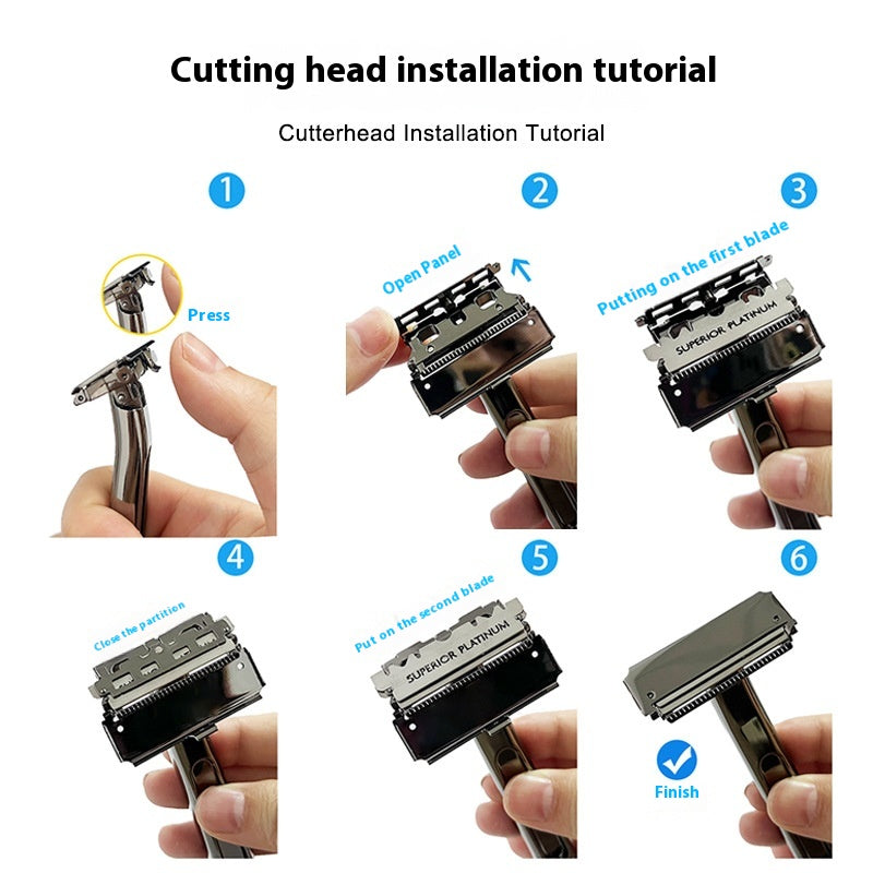 Double-Layer Half-Blade Manual Shaver - 20T