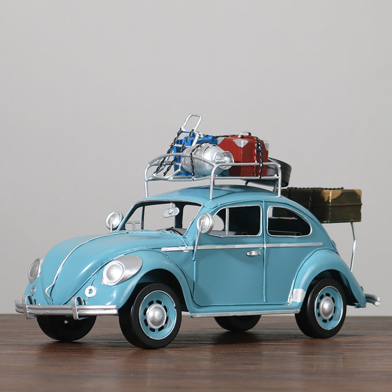 Retro Iron Car Model Decoration - Classic Vehicle Home & Garden Prop