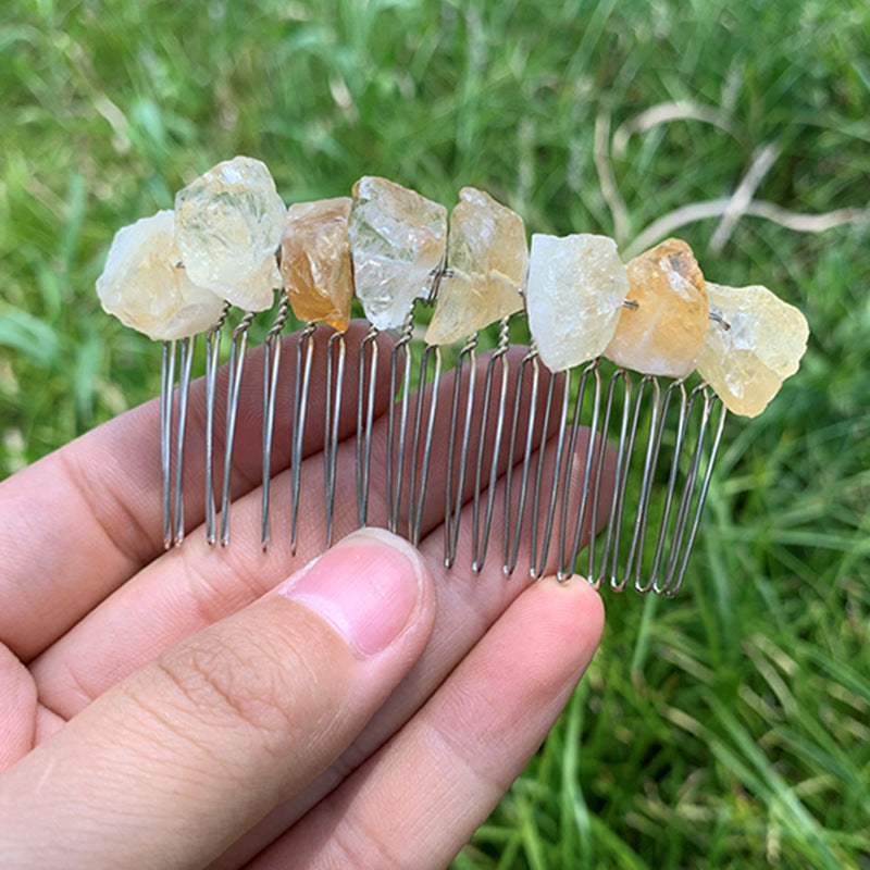 Natural Crystal Hair Comb 20 Teeth