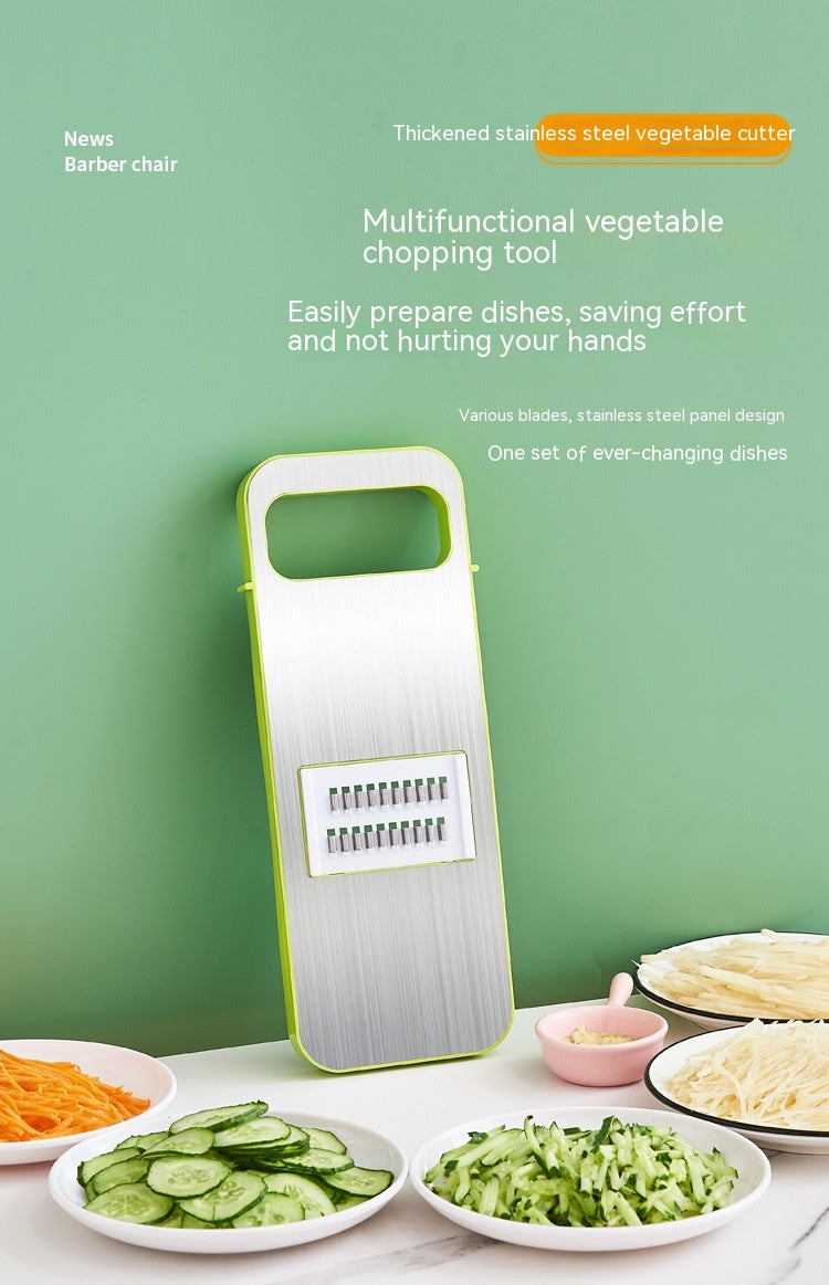Multi-Function Vegetable Chopper with Stainless Steel Cutter and Storage