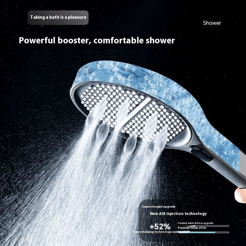 Pressurized Shower Head with Hose and Bracket - Multiple Colors