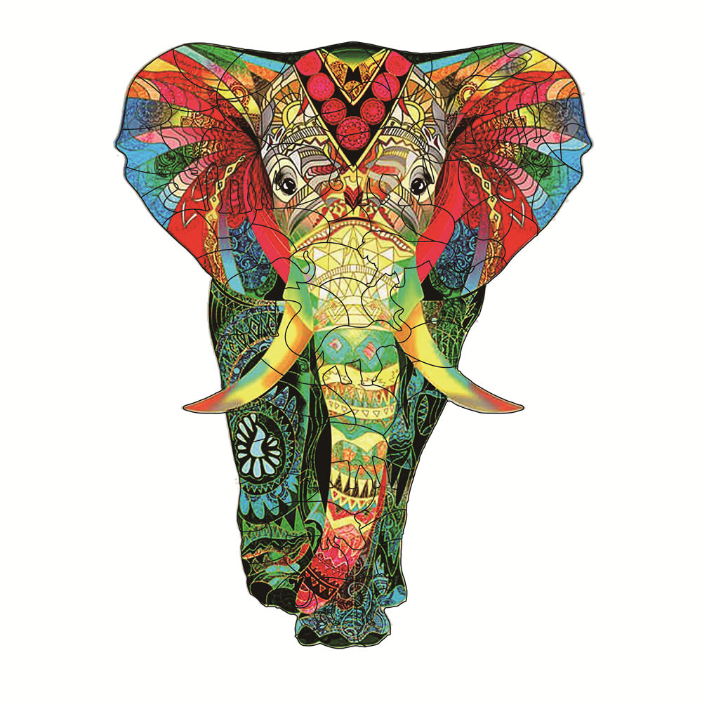 Animal Shaped Wooden Jigsaw Puzzle Set for Kids - Colorful Holiday Gift