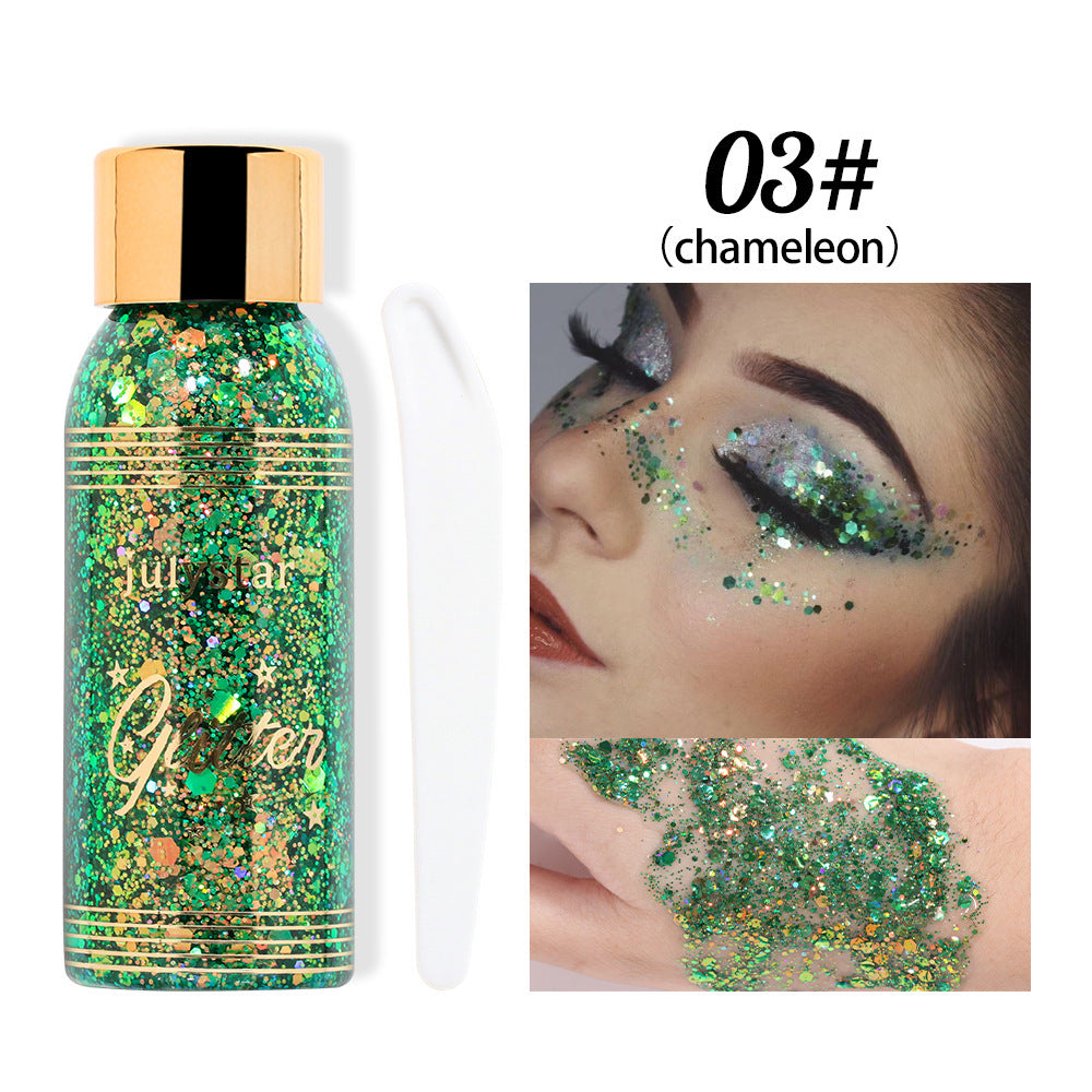 Chameleon Liquid Eyeshadow - High-Shine Glitter Gel for Face and Body