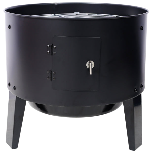 16-Inch Charcoal Smoker Grill - Portable Outdoor Cooking