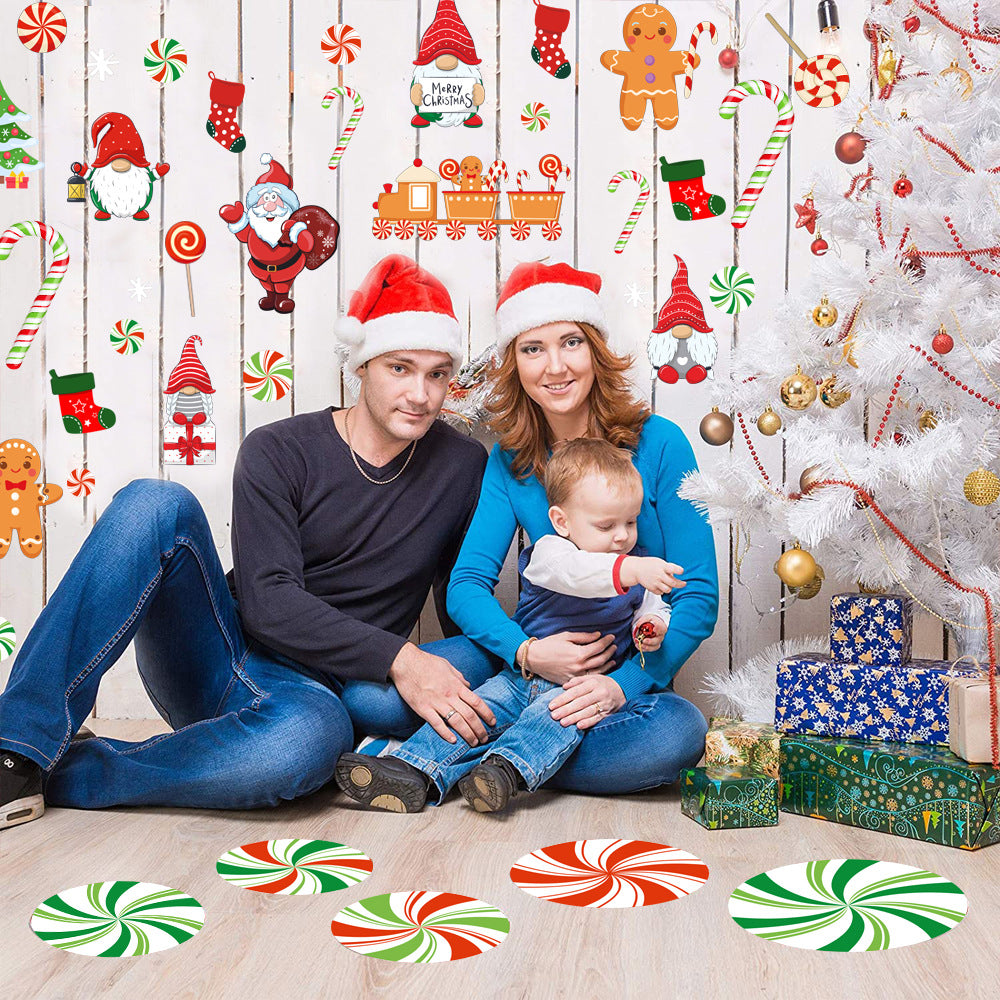 Christmas Snowflake Wall Sticker Decoration - Waterproof PVC Wall Art