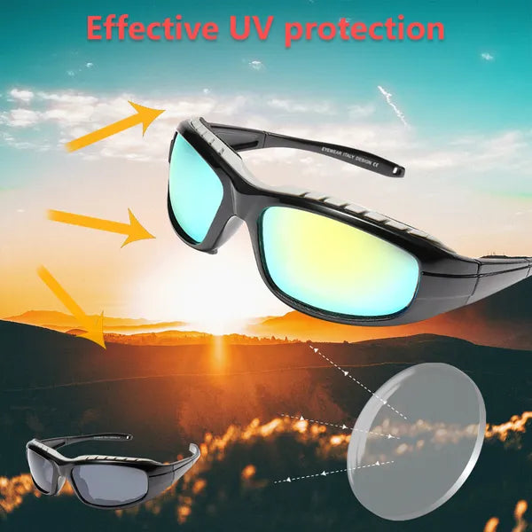 Motorcycle Riding Glasses - 2 Pairs Wind Resistant Sunglasses