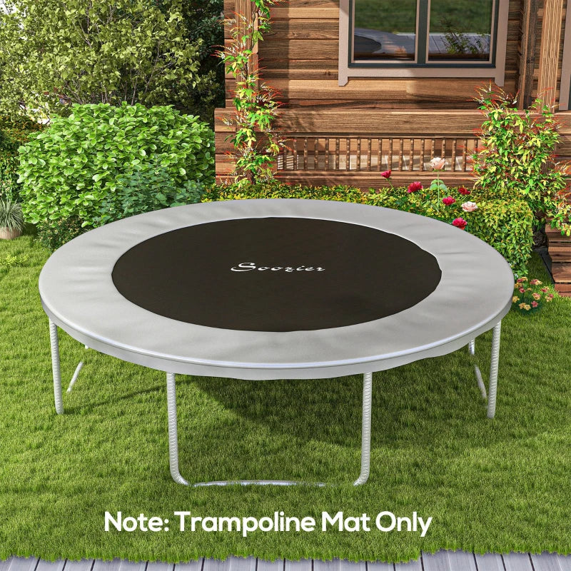 Trampoline Replacement Mat - 12' Round with 72 V-Rings, Green