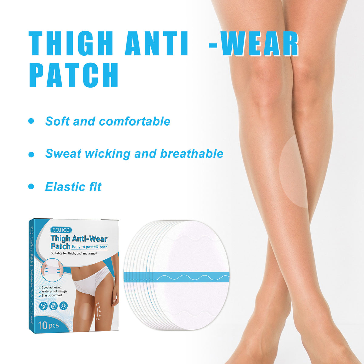 Thigh Friction Nursing Adhesive Bandage Invisible Portable