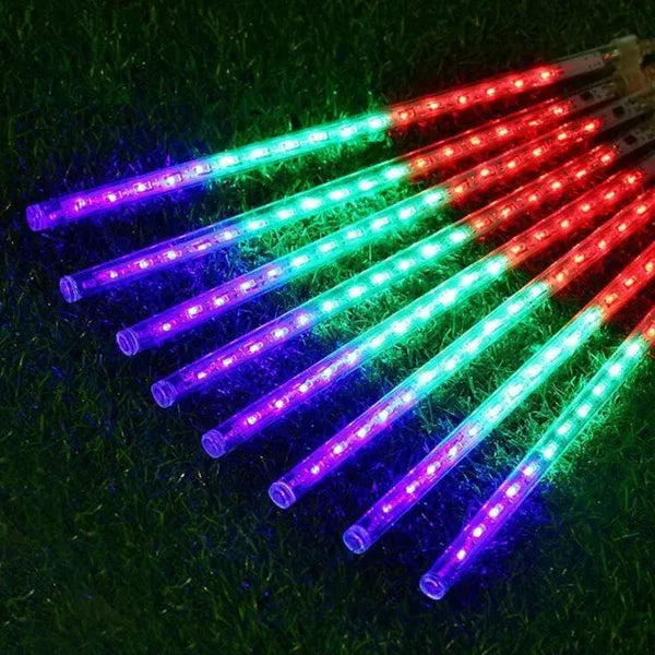 LED Meteor Shower Lights - Waterproof Outdoor Christmas & Halloween Decorations