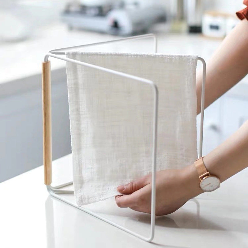 Foldable Kitchen Countertop Towel Rack with 3 Layers - Portable and Multi-Use