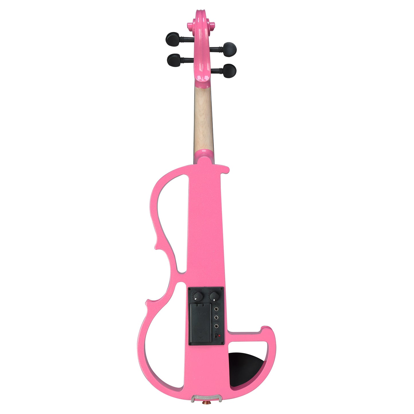 Electric Silent Violin with Case - 4/4 Size, Pink