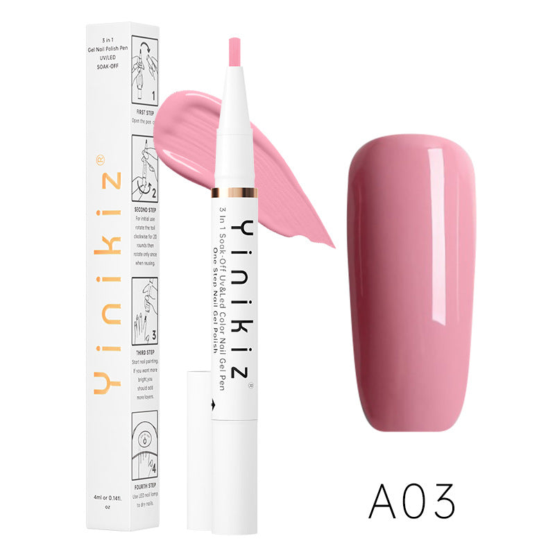 One-Step UV Nail Polish Pen - Fast, Convenient Manicure Gel, 4ml