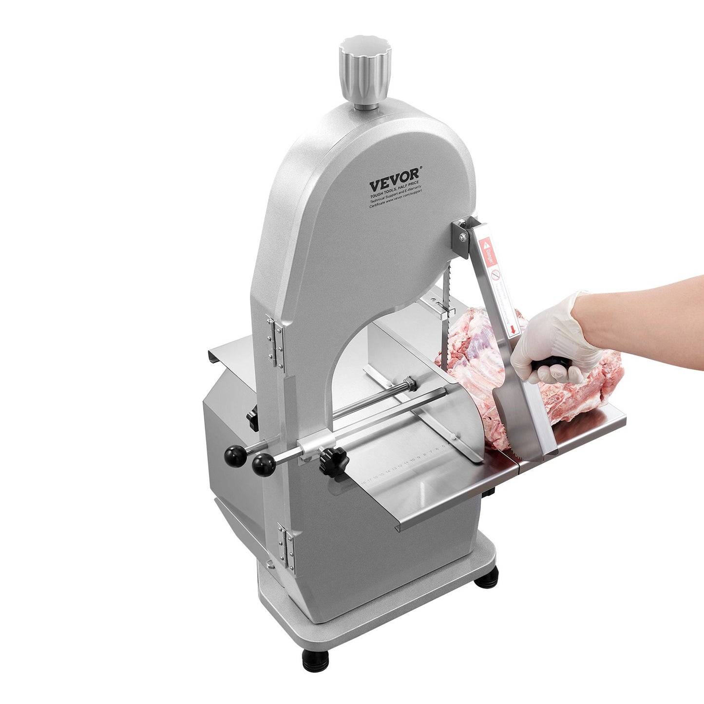 1800W Commercial Electric Meat Bandsaw Stainless Steel Bone Saw Machine