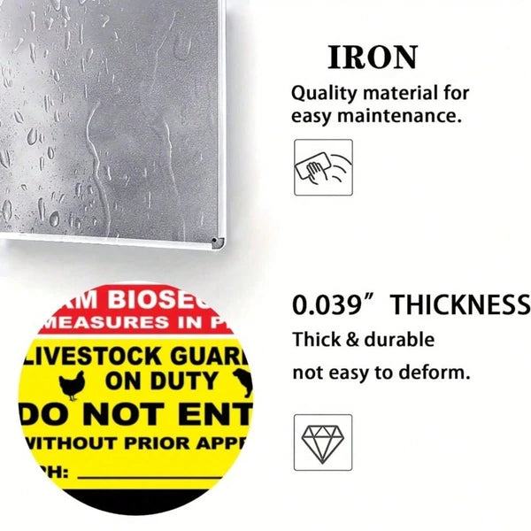 Caution Danger Safety Warning Metal Sign - 8x12 Inch