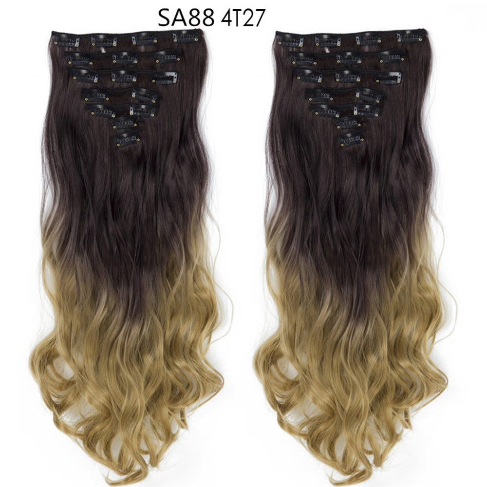 Long Curly Hair Piece High Temperature Synthetic Wig